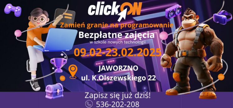 ClickOn – zamień granie na programowanie!