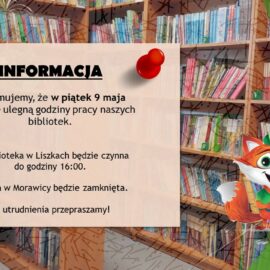 Organizacja pracy bibliotek w piątek 9 maja