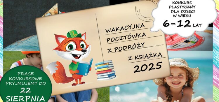 Wakacyjna pocztówka z podróży z książką 2025