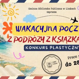 Wakacyjna pocztówka z podróży z książką Wakacyjna pocztówka z podróży z książką