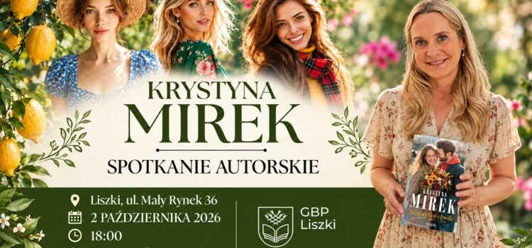 Spotkanie autorskie z Krystyną Mirek Spotkanie autorskie z Krystyną Mirek
